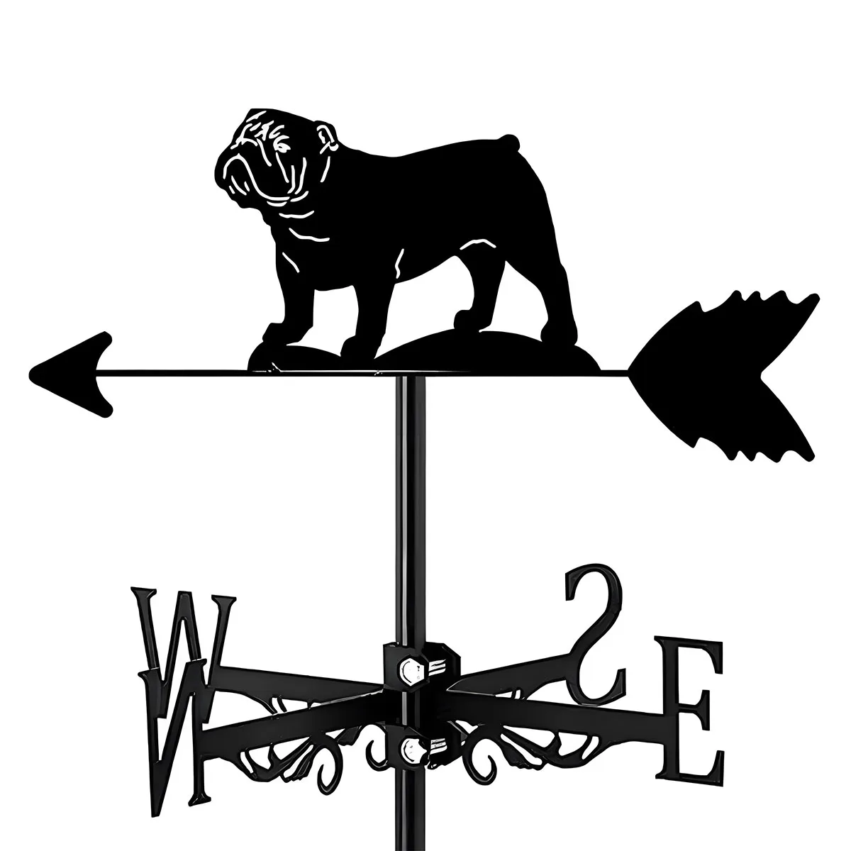 

Metal Weathervane, Black Weather Vane Roof Mount, Garden Farmhouse Outdoor Direction Indicator Wind Vanes, Farm Courtyards Decor