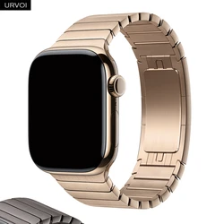 URVOI Band for Apple Watch Ultra 3 2 Link bracelet gen.1 3 stainless steel strap butterfly clasp wristband for iWatch 45 46 49mm