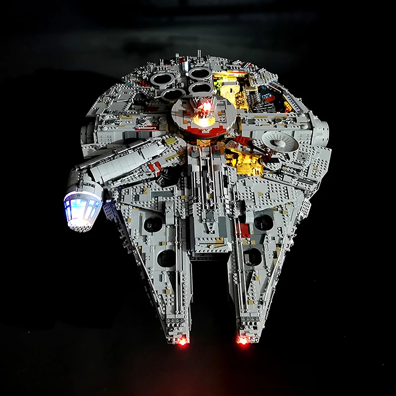 Kit de luz LED DIY premium personalizado para Lego 75192 (apenas luz LED, sem modelo de blocos) Destaque seus edifícios favoritos