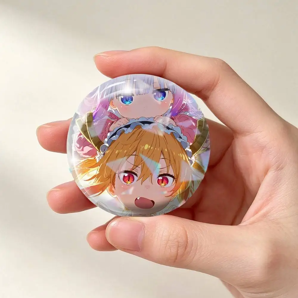 Miss Kobayashi D-Dragon Maid Brooch Metal Decorative Brooch Pins for Backpack Clothes Jacket Accessories,Souvenir.