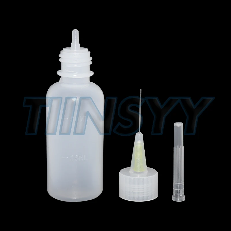 50ML Solvent Bottle Needle Tip Soldering Cleaning Liquid Flux Alcohol Oil Dispenser Plastic Hand Empty Bottle