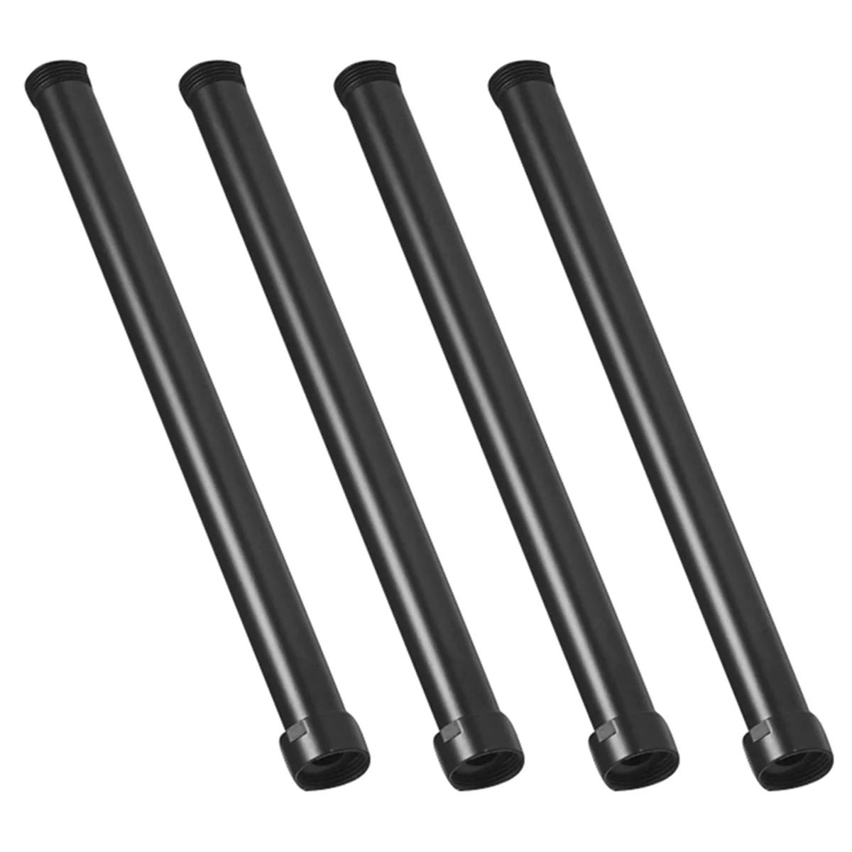 

4X Black Shower Extend Pipe 30cm Length Shower Mixer Pipe Brass Shower Pipes Bath