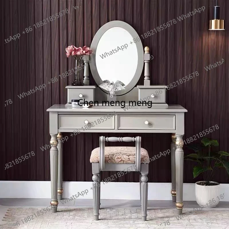 

K153 Nordic Esthetics Dressing Table Modern Trendy Elegant Luxury Vanity Table Drawers Simple Tocador De Maquillaje Bedroom Furn