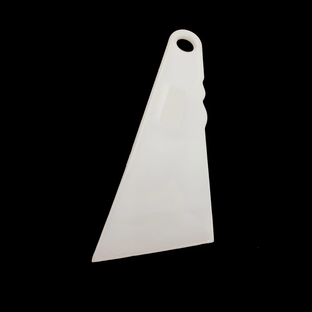 White Plastic Scraper Corner Water Scraper Car Film Tool Wallpaper Paste Tool Curved Slot Edge Tool Gap Film Extrusion Tool