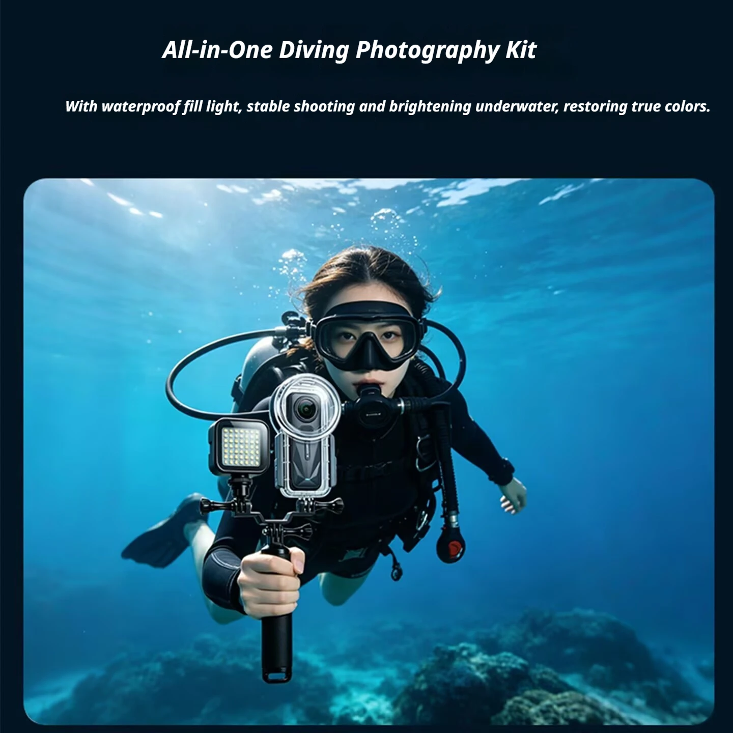 Sealed Waterproof Invisible Diving Case Housing For Insta360 X5 Panoramic Camera 50m Underwater Dive Photo Protective Shell