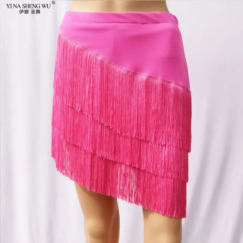 เต้นรําละตินกระโปรงเซ็กซี่ผู้หญิง Chacha Samba Tango ชั้นพู่ Fringes ชุดการแข่งขันประสิทธิภาพ Salsa Lady ละตินเครื่องแต่งกาย