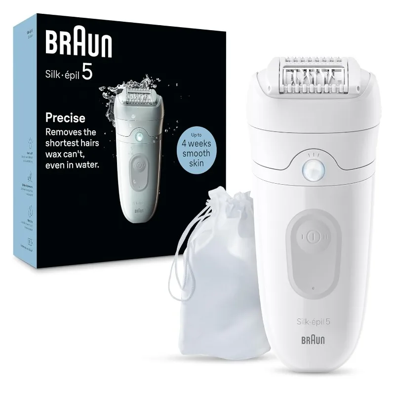 

Hair Removal Device, Women Shaver & Trimmer, Wet and Dry, Includes Skin Contact Cap Epilator