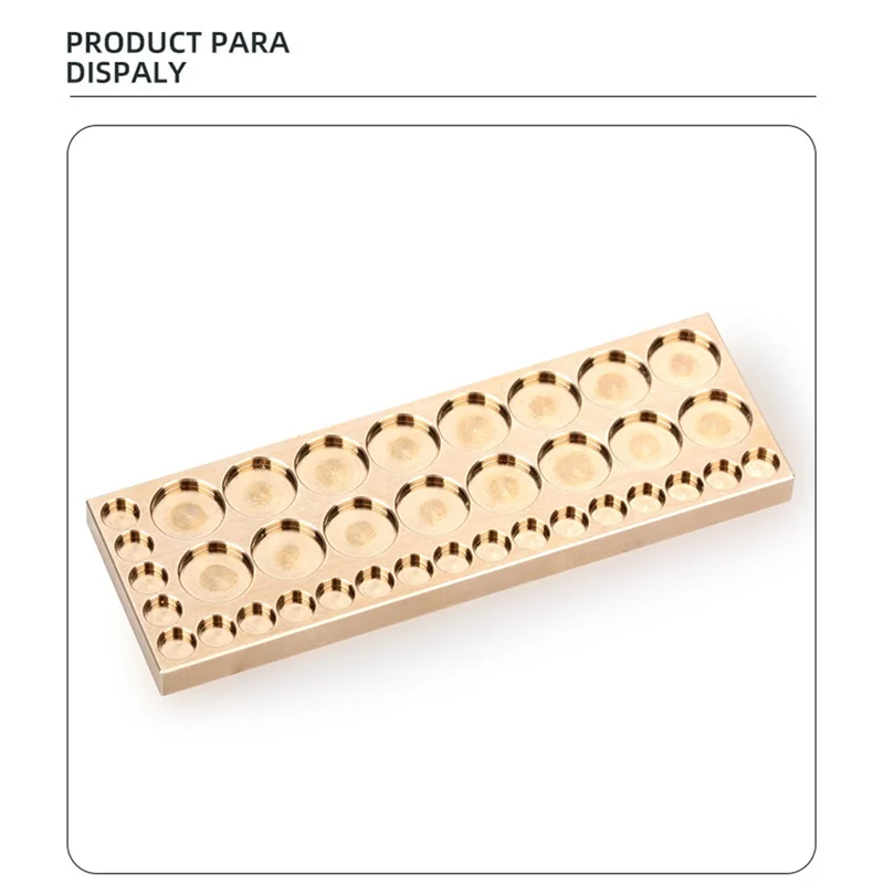 ABLU-Copper Watch Accessory Storage Box Multifunctional Tiny Screw Classification Storage Plate For Watch Repair Tool