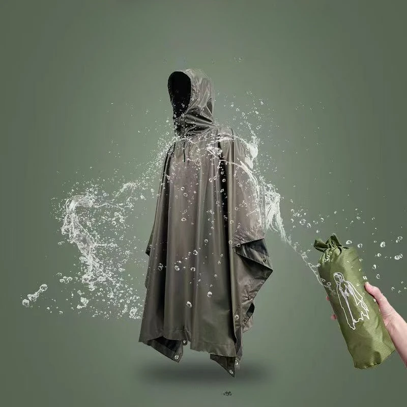 3-in-1 Tactical Rain Poncho 3