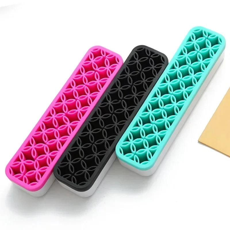 Silicon Nail Brush Makeup Brush Display Stand Rack Storage Case Nail Art Painting Brush Holder Painting Pen Rest Holder Stand