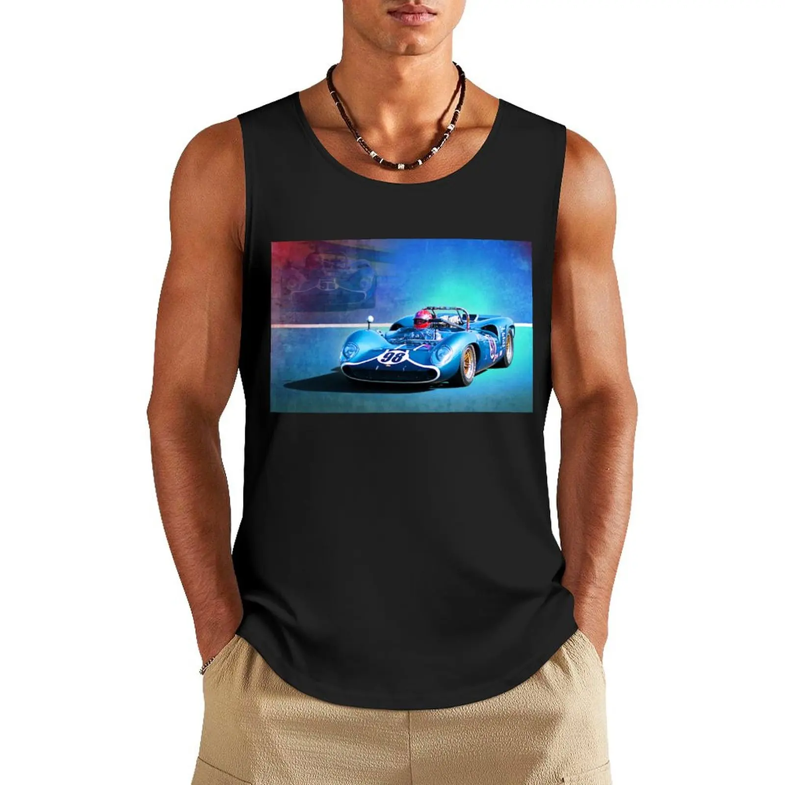 

1966 Lola T70 Tank Top gym clothing men Men's t shirt t-shirt for men sports clothes for men