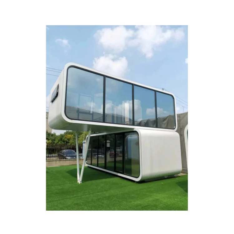 20ft 40ft Outdoor Hotel Modern Extendable Popular Prefab House Tiny House Mobile Office Apple Cabin