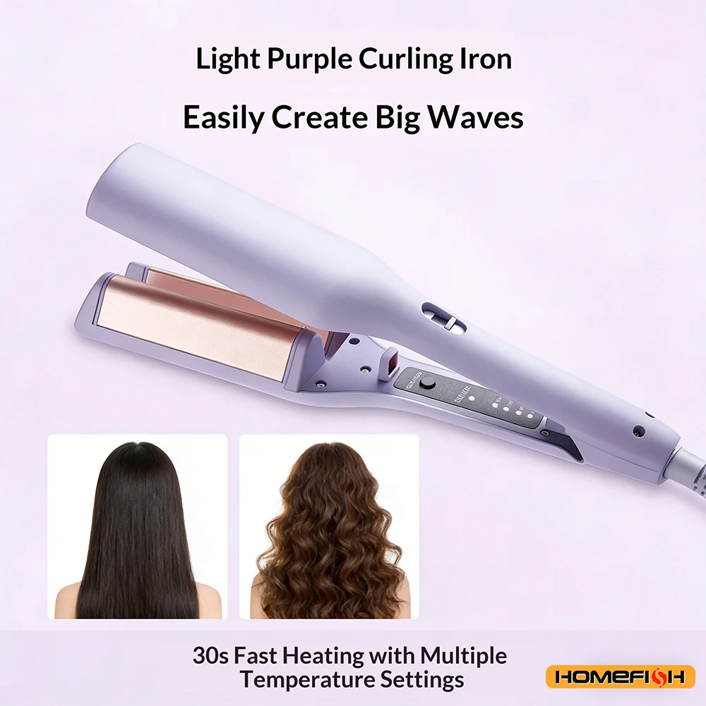 Smart 32mm Auto-Curling Iron with Ceramic Heating & Ion Care, Adjustable Temperature for Long-Lasting Curls
