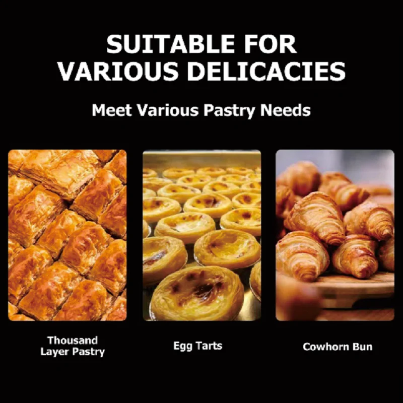 

Настольная машина для раскатки теста для пиццы и слоеного теста, из нержавеющей стали, для пекарен, для приготовления пирогов и хлеба