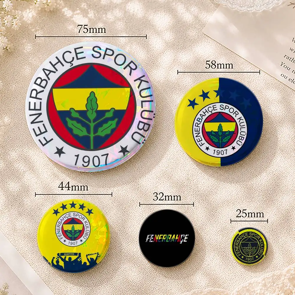 

T-Turkey F-Fenerbahce FC Custom Printed Tinplate Pins Personalized Lapel Badge Gifts