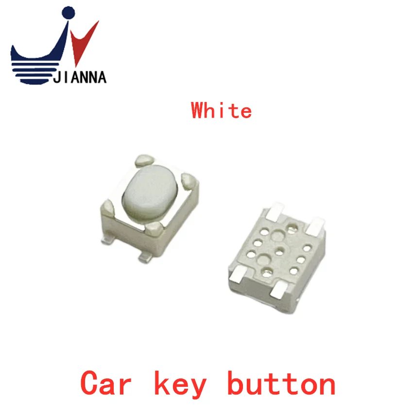 Car remote control key button 3*4*2.5mm touch switch four foot patch flat foot micro switch