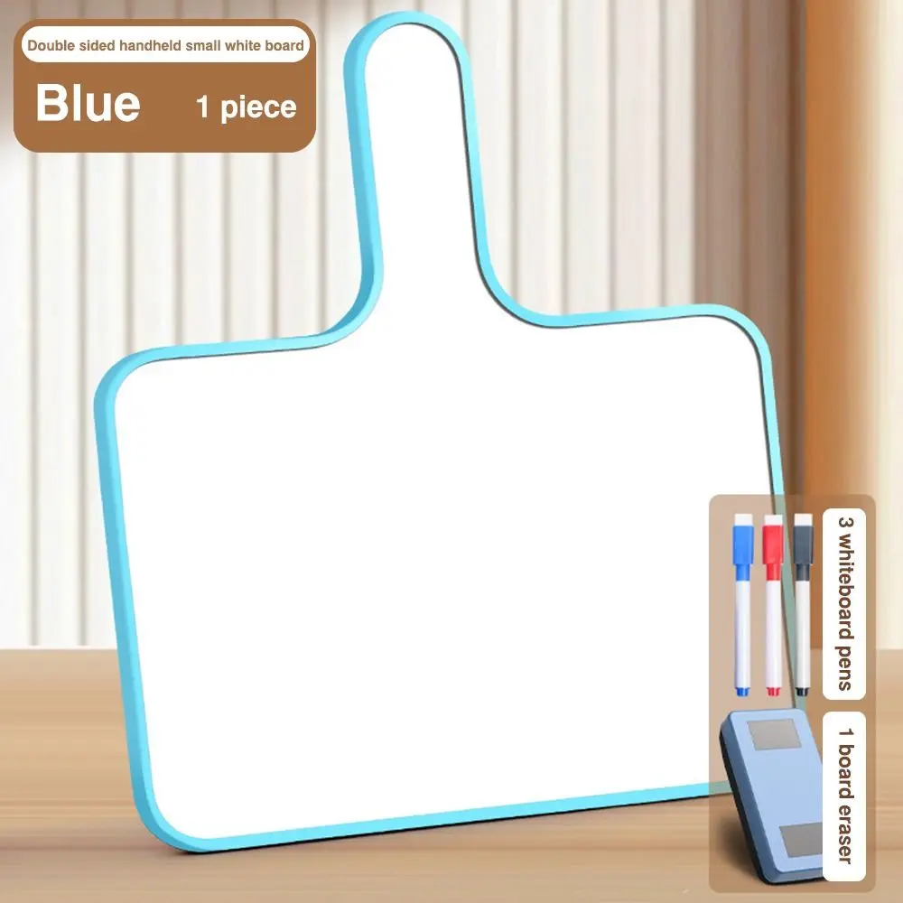 Portable Plastic Whiteboard Double-sided Handheld Prompt Board Erasable Airport Pickup Sign Students