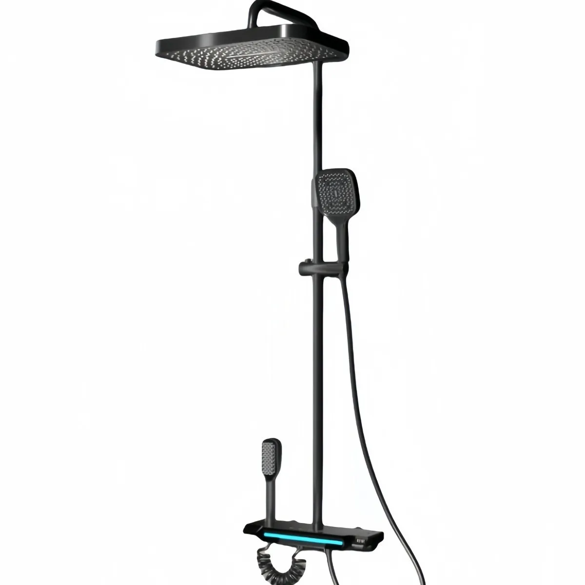 

Hot and cold shower shower set bathroom pressurized large nozzle all copper rain bath faucet