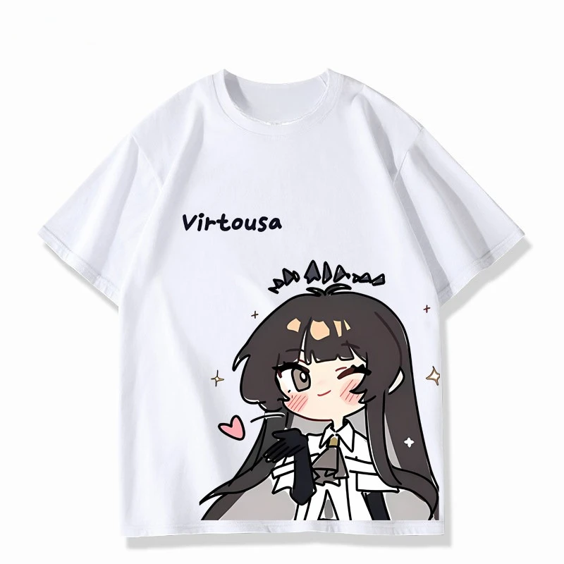Arknights Cotton T-shirt personality Clothes New Model Anime T-shirt Yearround clothing Streetwear Short high quality Couples