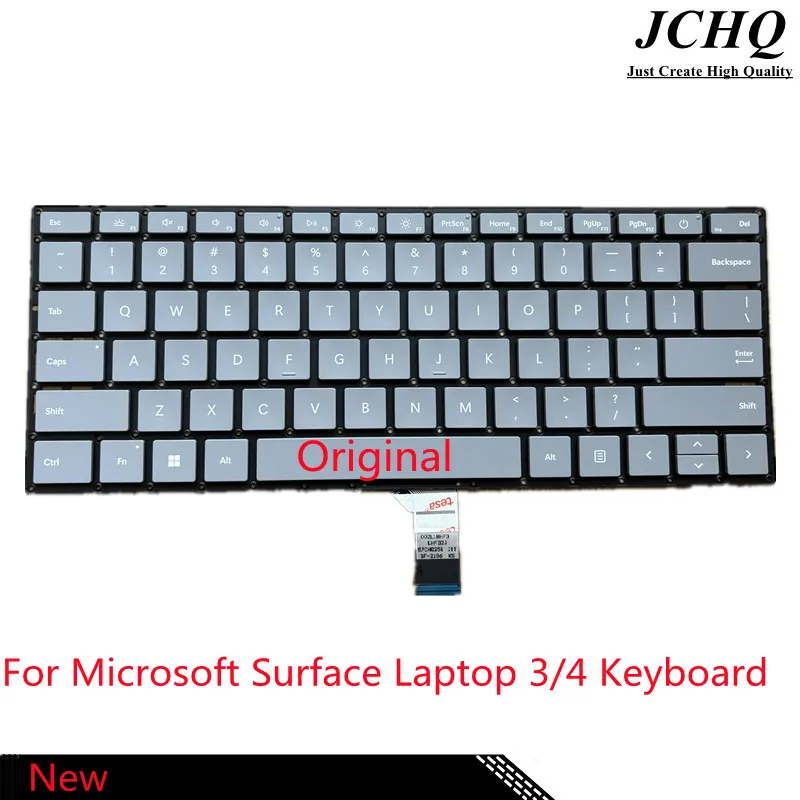 Nuova tastiera originale per Microsoft Surface Laptop 3/4 1867 13/15 \'\'1868 1872 1873 1950 1951 versione usa argento