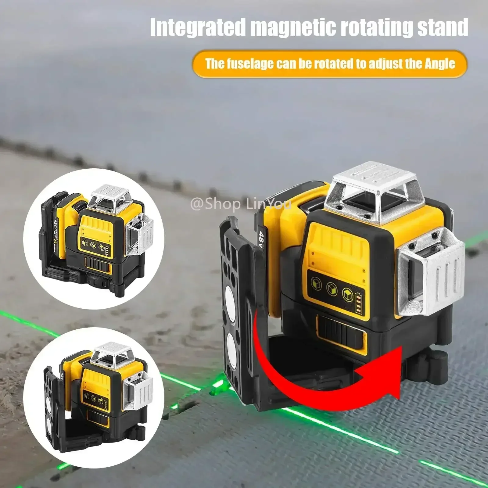 Точность с Nieuw Fisk! DEWALT DW089LG 12 В: 12-Lijns 3-Zijdig 360 ° Groene Laser – Zelfnivellerende Kruislijngereedschap