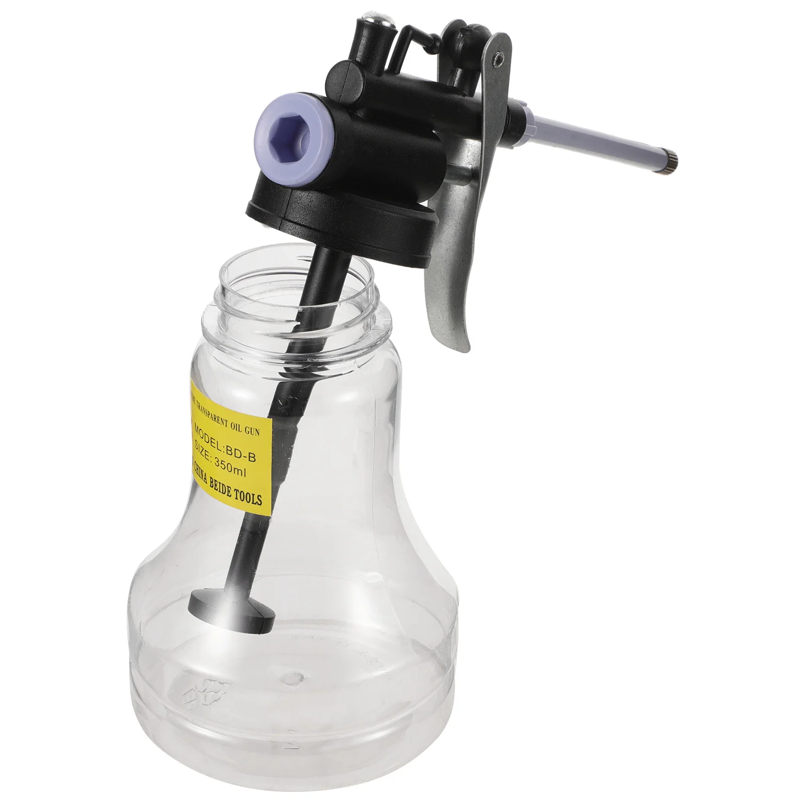 Dispensador de bomba Manual de lata de engrase de alta presión, plástico de ingeniería resistente para máquina, reparación de automóviles, boquilla de boquilla multiusos, 350Ml