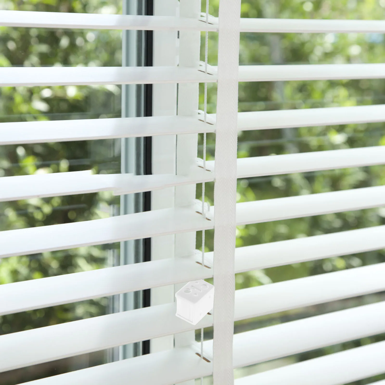 

6 Plastic Curtain Installation Brackets Hold Down Window Blinds Slats Fixing Hardware Accessories Durability Easy Install