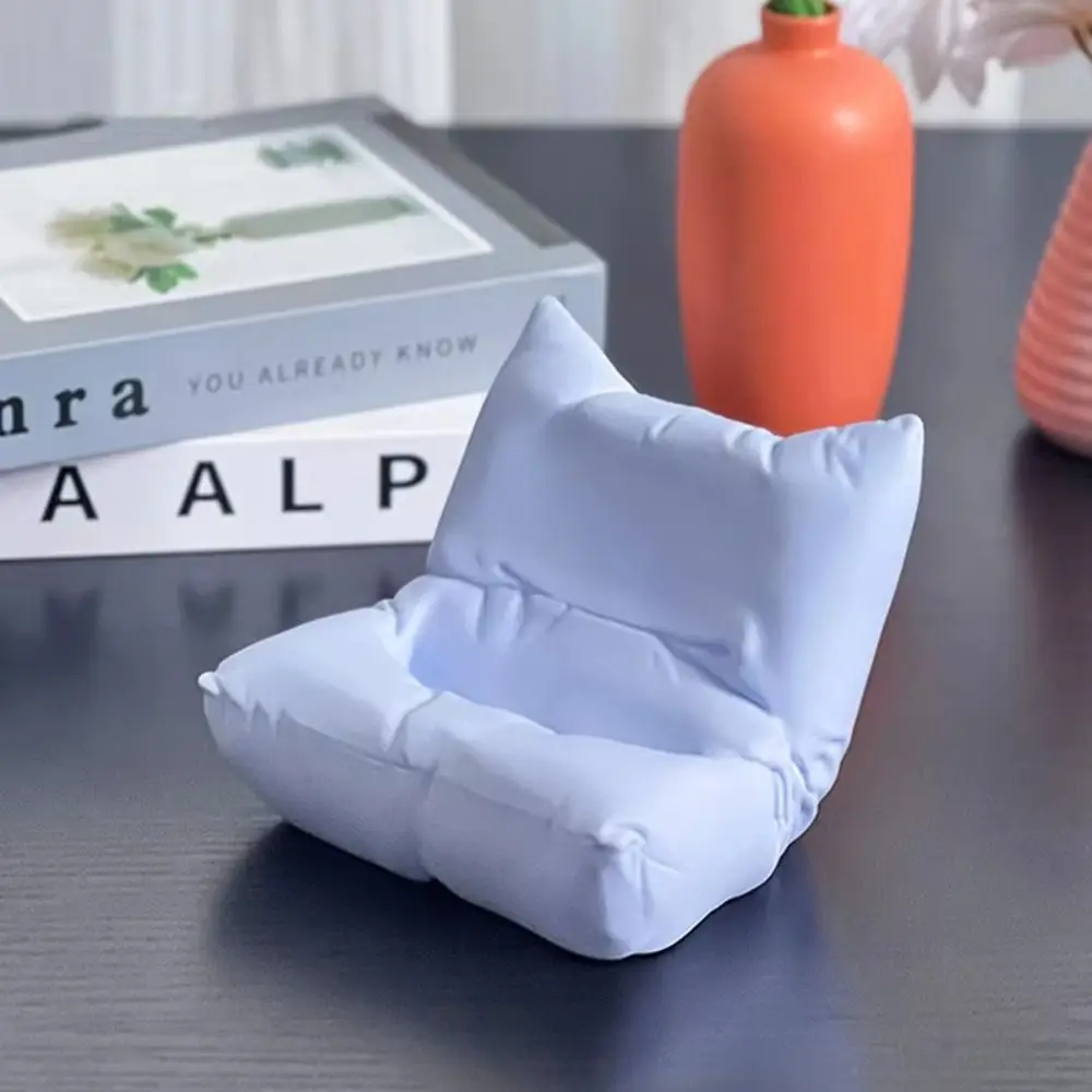 Ladegerät Loch Sofa Telefon Halter Mobile Ständer Macaron Farbe Telefon Halterung Multifunktionale Desktop Ornament Stuhl Telefon Rack