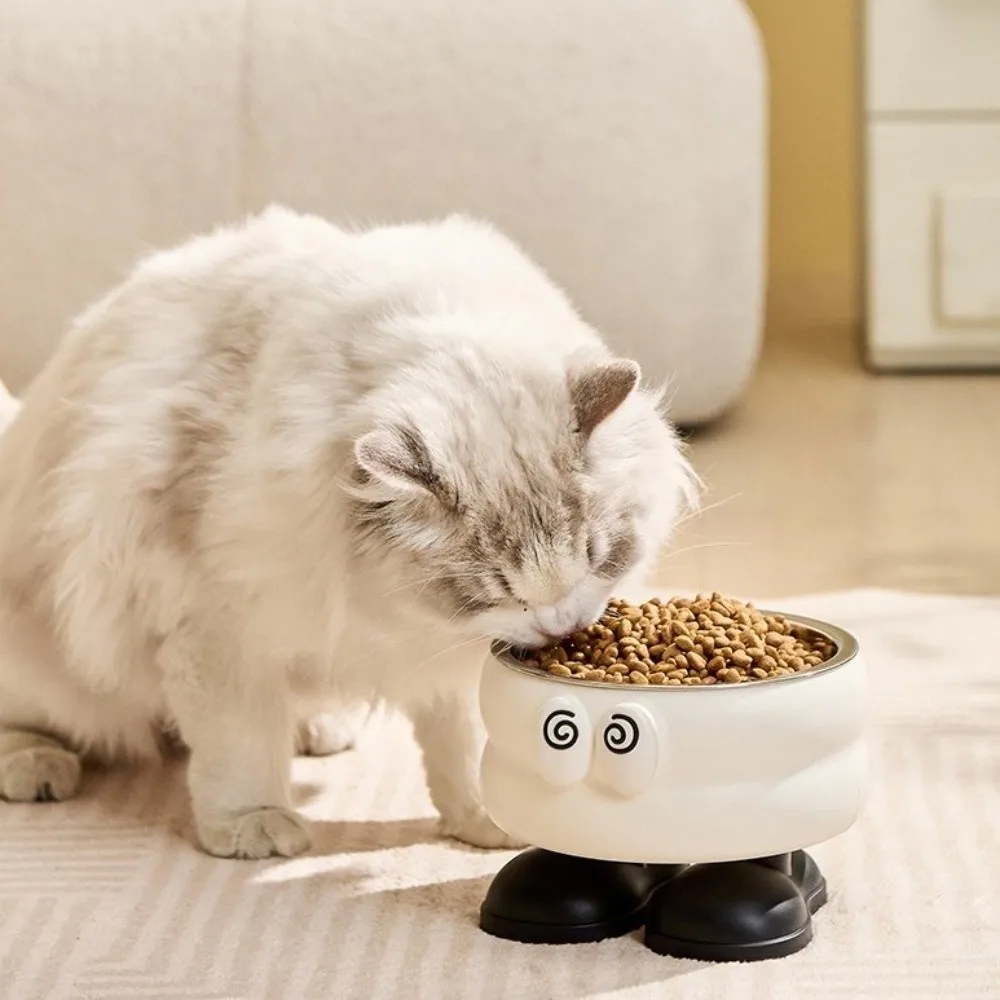 

Stainless Steel Elevated Pet Bowl Large Capacity Non-Slip Base Neck Protection Bowl Anti-Choking Anti-Overturning