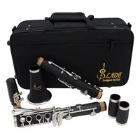 Clarinete SLADE Bb de 17 teclas, instrumento de viento de madera profesional, instrumento de viento de madera, clarinete Tenor con caja, piezas de instrumentos musicales de caña