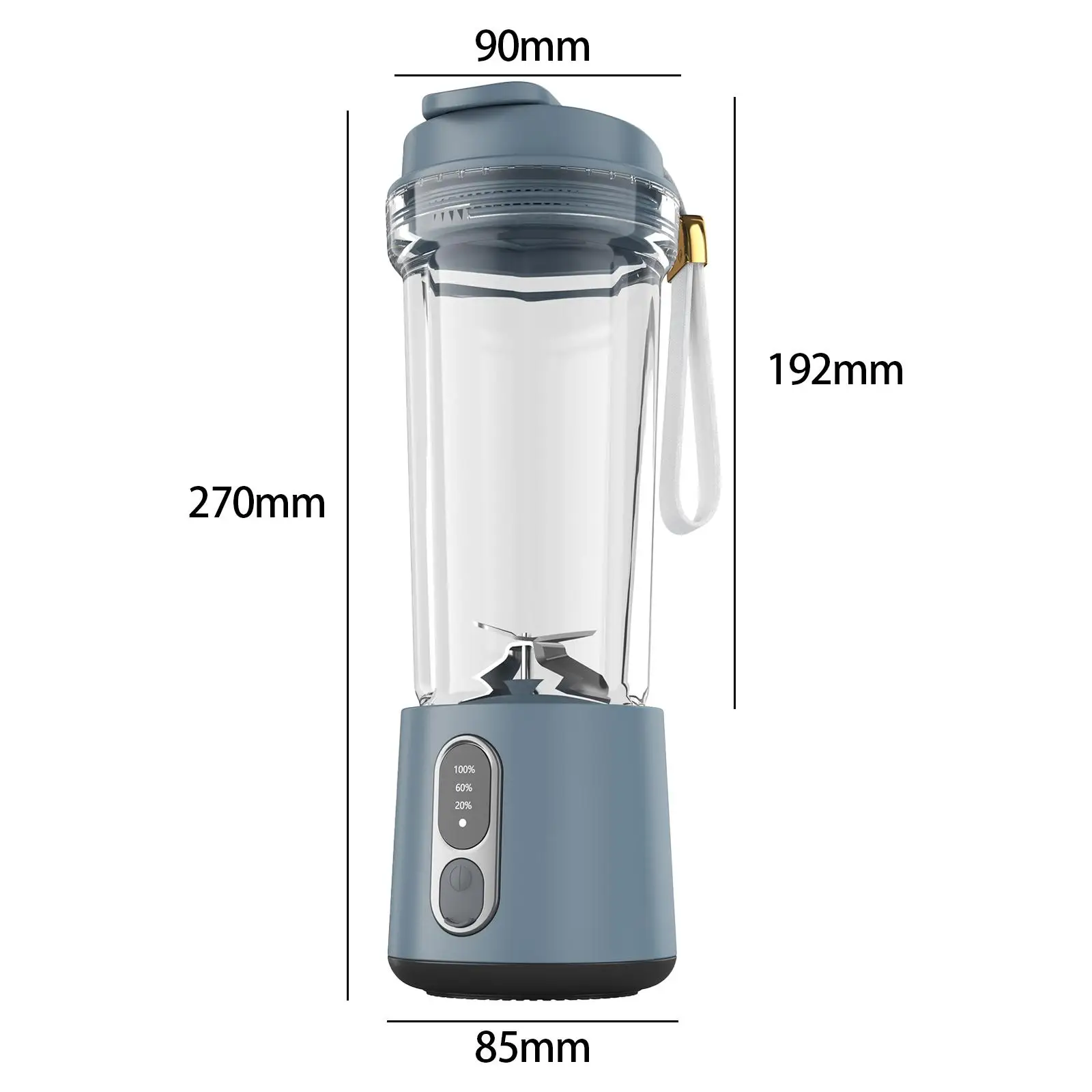 Portable Blender Milkshakes Fruit Mini Hand Blender for Sports Home Travel