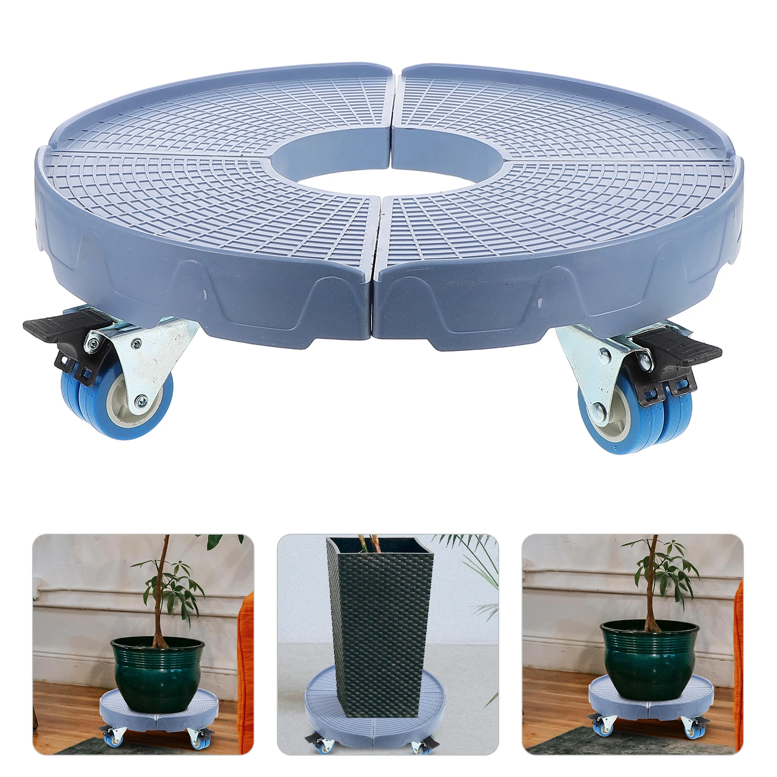 

Durable Wheeled Plant Stand 360 Rotating Wheels Indoor Outdoor Display Mover Base Plant Holders Indoor Stand Wheel