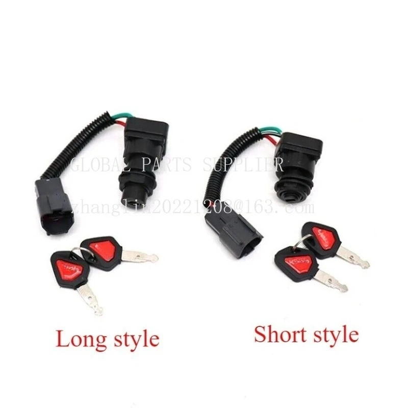For Kubota Excavator Universal Lgnition Switch Lgnition Lock Key Start Switch Lock No Chip for U15 U20 U25 U30 KX155 163 175