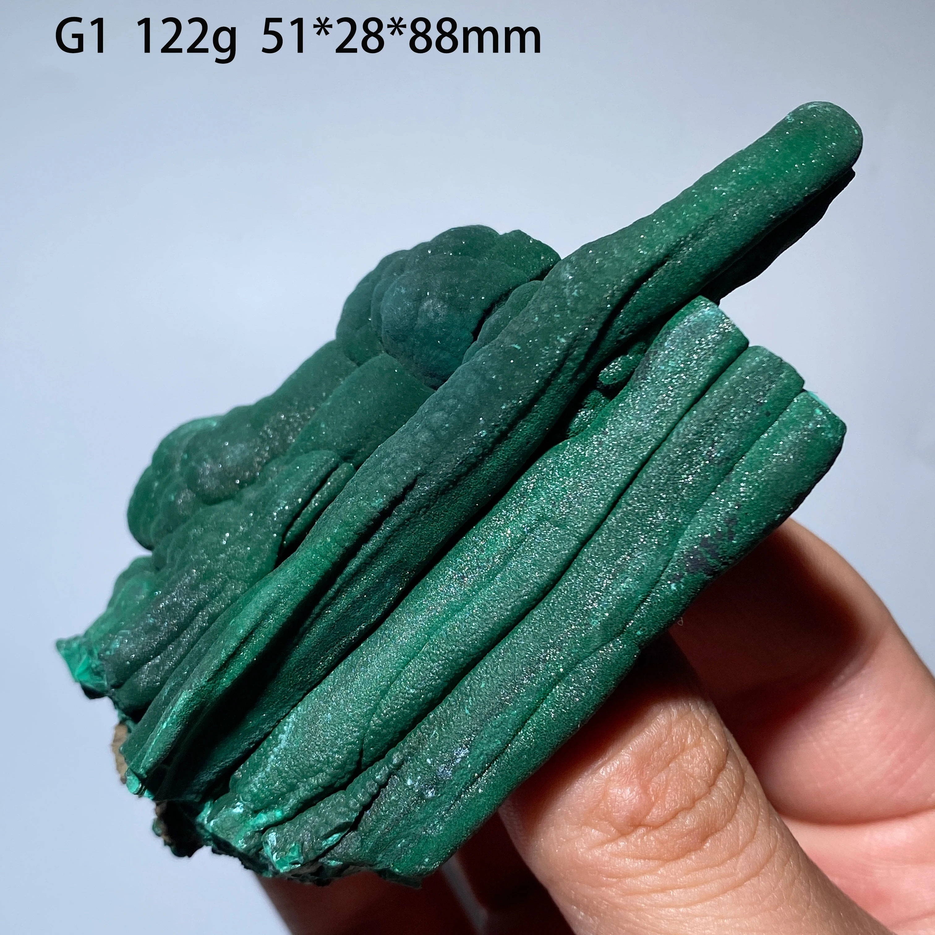 Natural Congolese Botryoidal Malachite Raw Mineral Specimen Reiki Healing Stone Home Decor Collection Gift Ornament