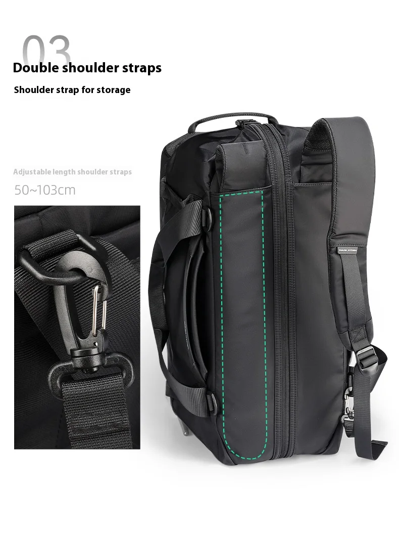 Mark Ryden 30L Wasserdichte Reisetasche – 3-in-1 Konvertierbare Reisetasche für Herren & Damen mit Trocken-Nass-Trennung – Detail 10