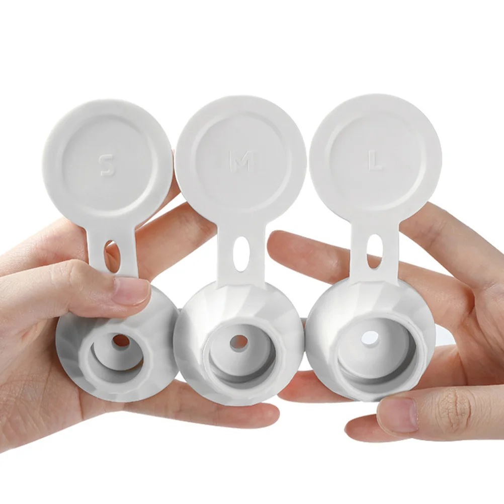 Couvercles de distributeur de Lotion multifonctionnels étanches, 3 pièces, Solution bien rangée pour salle de bains et cuisine, bouchons de bouteille de Lotion sans déchets