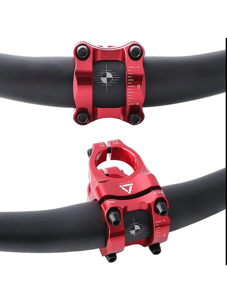 AliExpress NONE HASSNS 35mm handlebar stem 31.8 MTB Road short Bike Stem For AM FR DH Dirt Jump Aluminum Ultralight hollow power Bicycle stem