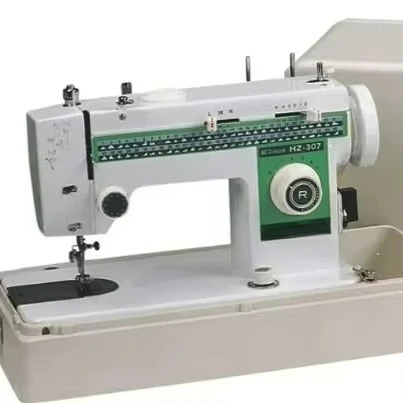 307 Single Needle Domestic Sewing Machine 24 Stitches Metal Plastic Manual Feed Mini Thread Trimmer for Home Use Motor