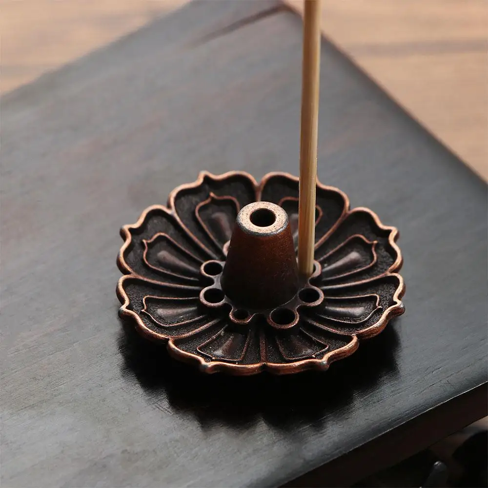 Vintage Alloy Perfume Stick Cone Incense Home Decoration Incense Holder Plate Buddhist Supplies Aromatherapy Craft