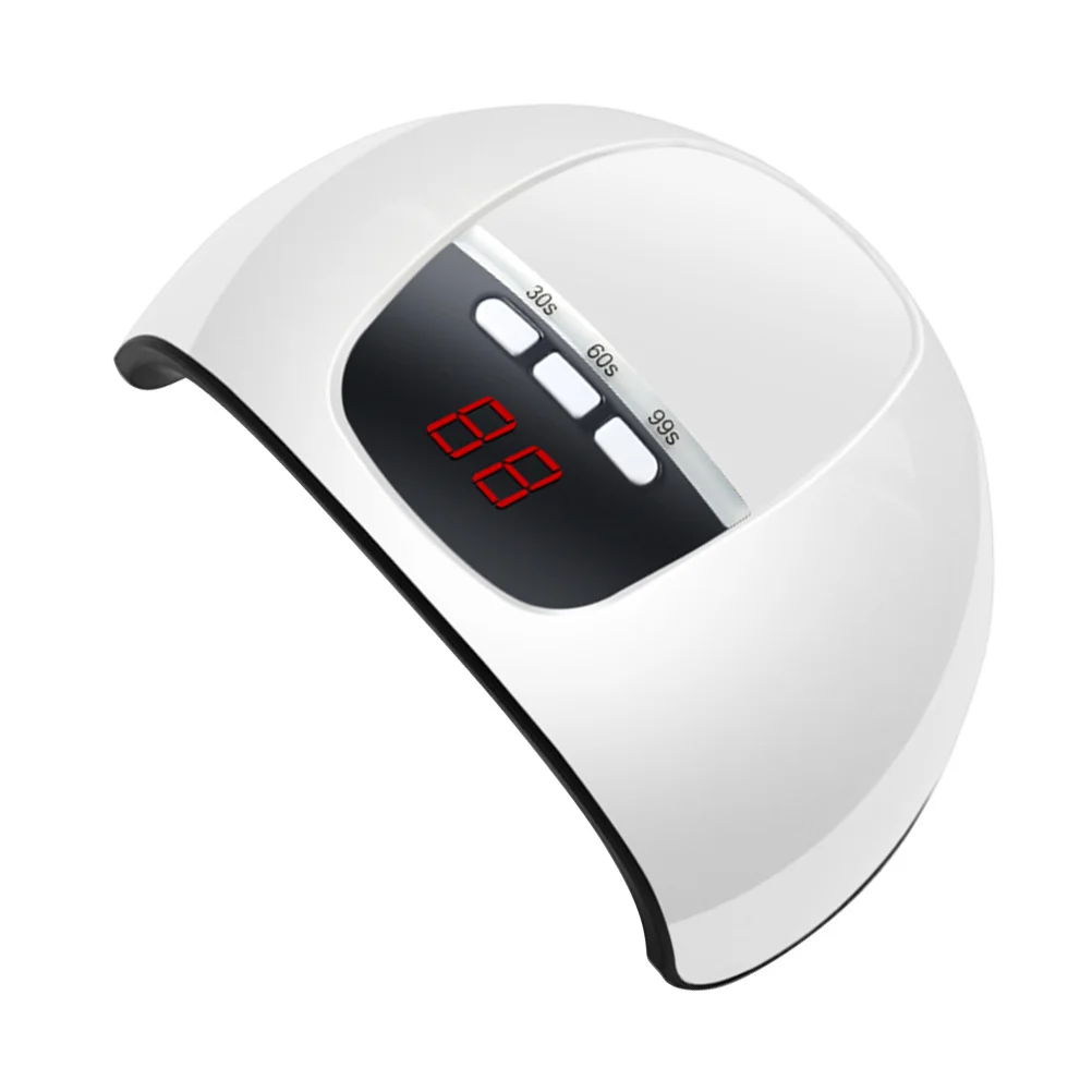 Lampada per unghie UV LED da 54 W Luce compatta portatile per polimerizzazione dello smalto 30-60 secondi Tempo di asciugatura Qualità del salone per uso domestico