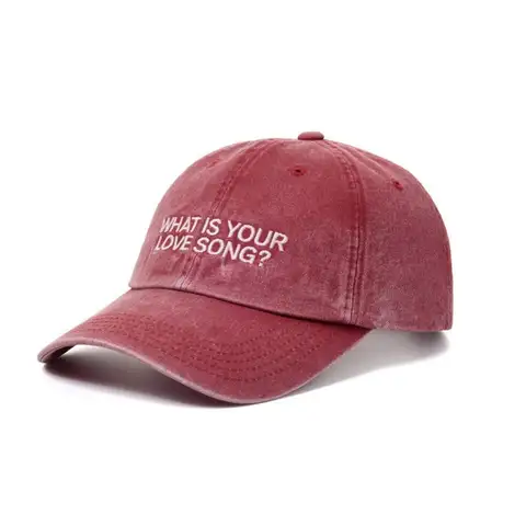 Kpop 3 Styles Washed Cotton Baseball Cap With Printed Distressed Soft Top Denim Hat Keep Swimming printing For Men & Women