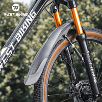 WEST BIKING Mountain Bike Fender For 26~29 Inch MTB Adjustable Angle Durable Bicycle Mudguard Cycling Protector Bike Accessories