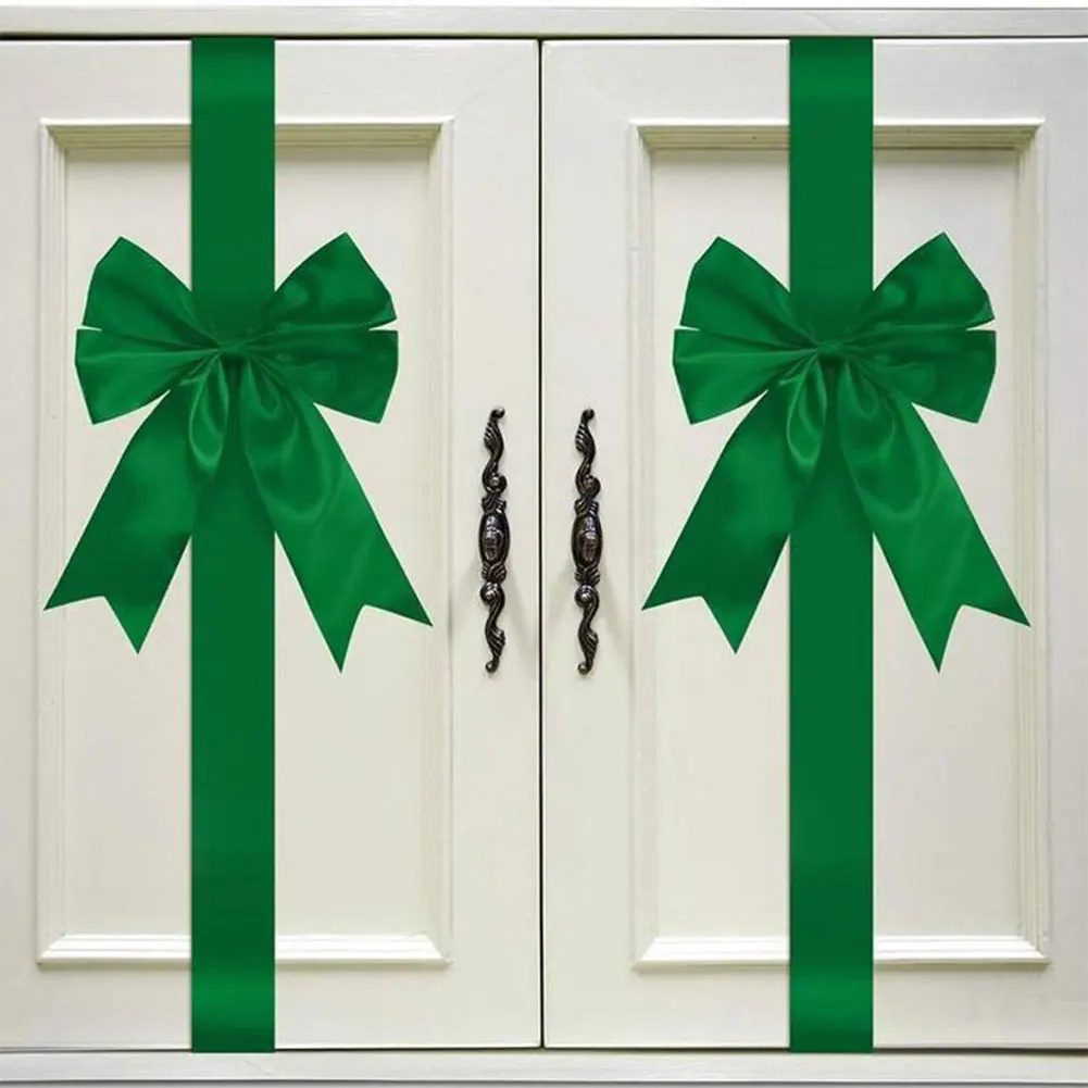

Christmas Cabinet Ribbon Bows Christmas Door Cabinet Bows Cabinet Door Bows for Thanksgiving Fall Christmas Party