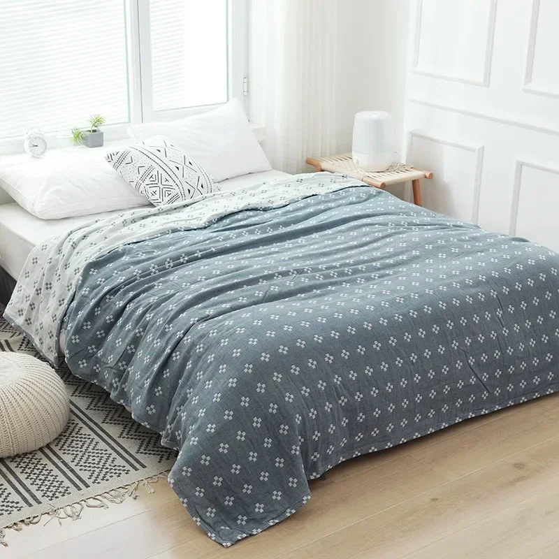 Sofa Blanket Sheets Japanese Casual Blanket for Beds Cotton Simple Bedspread Single Double Summer Air-conditioning Quilt Soft