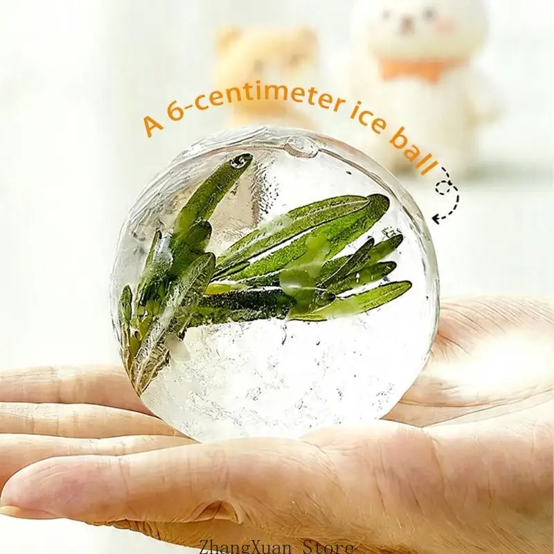 Silicone Ice Sphere Mold Drinking Vessel Container Cup Feature Nonslip Base Great For Home Office And Travel Use 3XUF