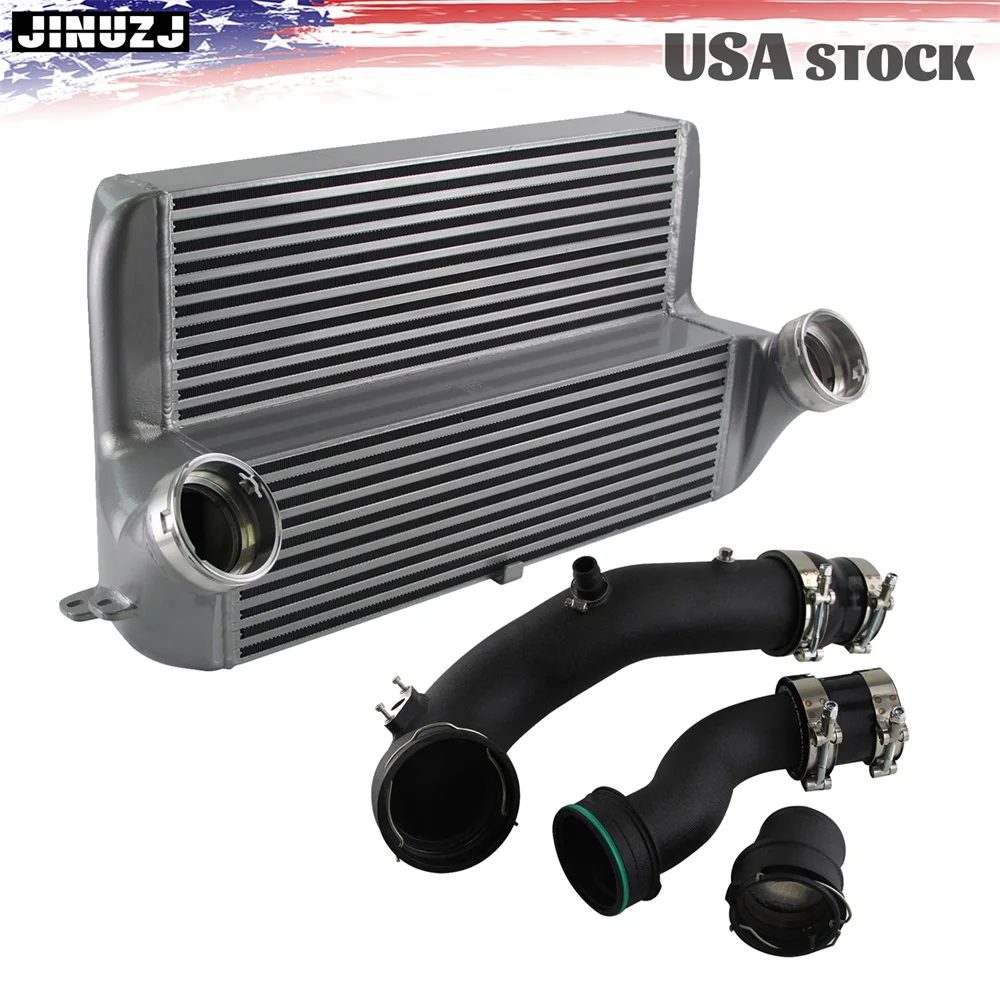 Intercooler Kit + Charge Boost Pipe Turbo For BMW X5 F15 E70 X6 F16 E71 35i 40e