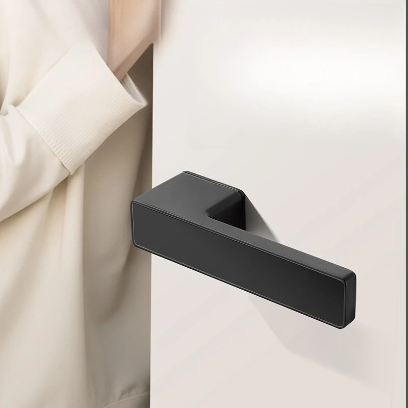 

Минималистичный эко-дверной замок, магнитный невидимый механический замок для спальни, домашняя внутренняя дверная ручка