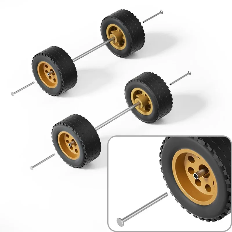 5 Sets 1/64 Off-Road Wheels 8 Holes 14mm Gold/Silver/Gold/Silver Series Windmill Wheels