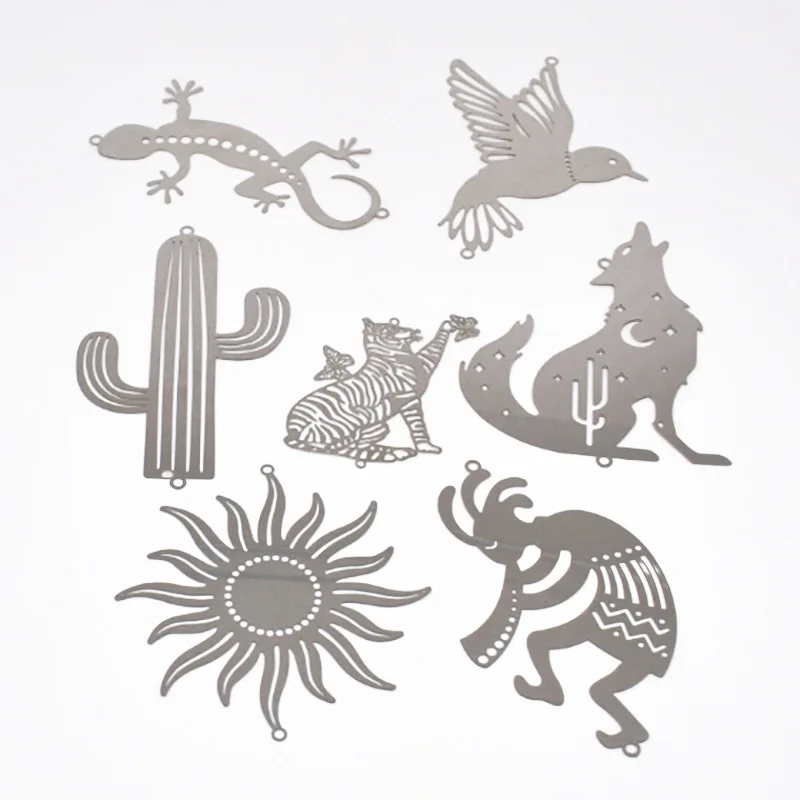 Stainless Steel Hummingbird Pendant for DIY Crystal Suncatcher Making Hanging Decor Silhouette Wind Chimes Part Connector Craft