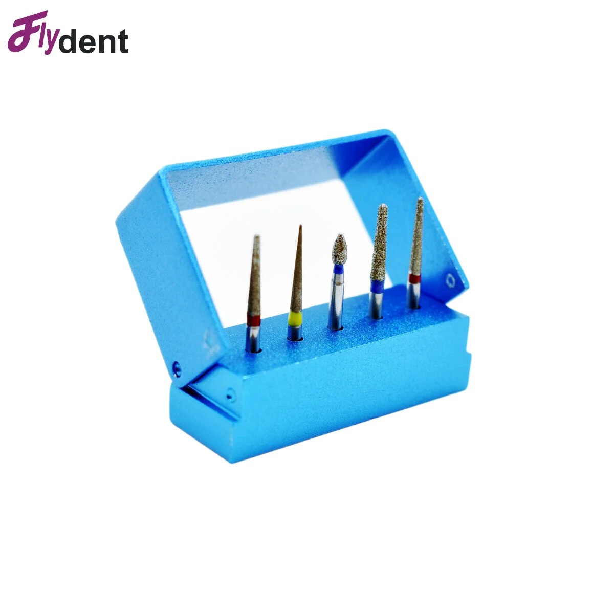 1Pcs 5Holes Endo File Drill Stand Holder Dispenser Oral Endodontic Root Canal Polish Burs Endo Organizer Box